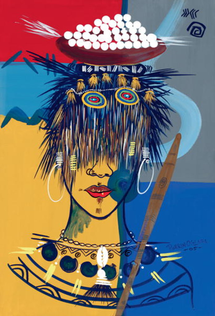 Detail of African Beauty 3, 2005 by Oglafa Ebitari Perrin