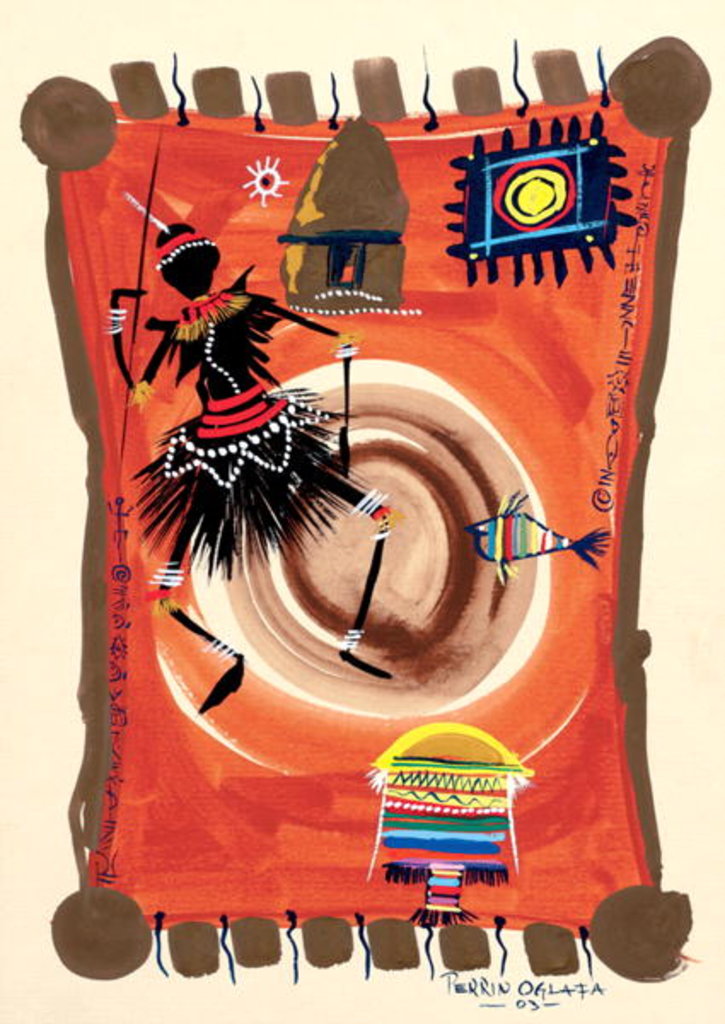 Detail of The Black Dance 2, 2003 by Oglafa Ebitari Perrin