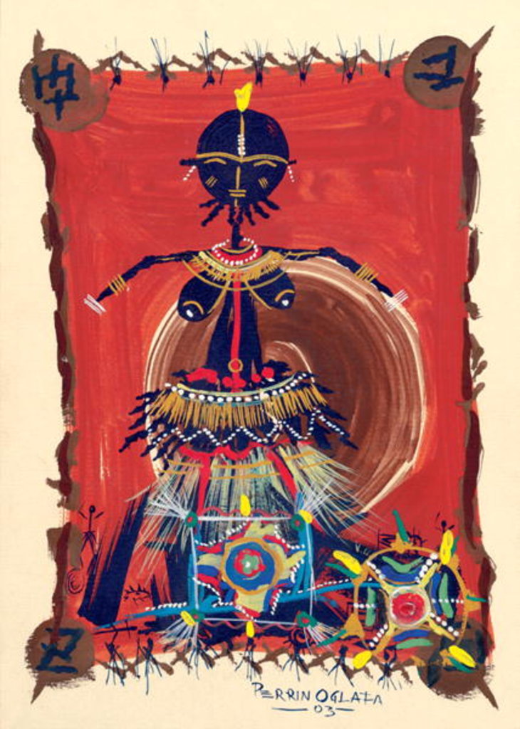 Detail of Female Dance Procession, 2003 by Oglafa Ebitari Perrin