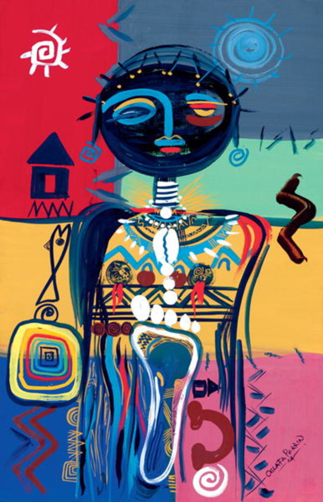Detail of Dreaming of Africa, 2004 by Oglafa Ebitari Perrin