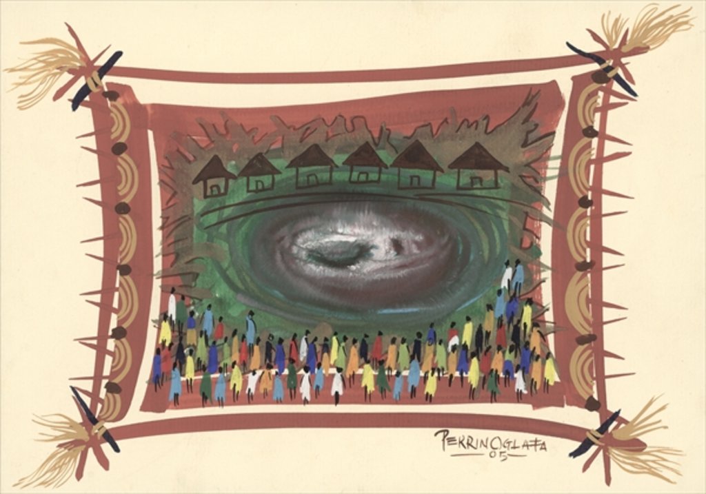 Detail of Bridge across time, 2005 by Oglafa Ebitari Perrin