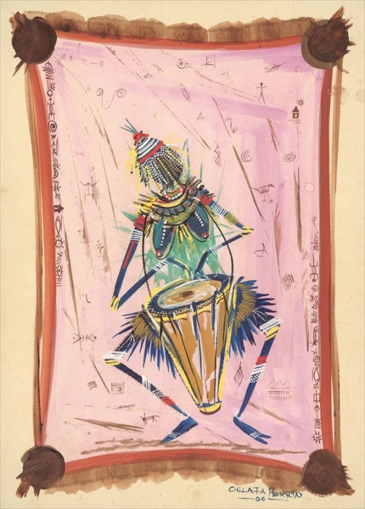 Detail of The Happy Drummer, 2004 by Oglafa Ebitari Perrin