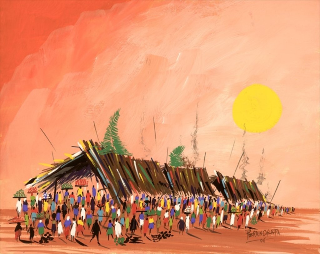 Detail of African Life, 2006 by Oglafa Ebitari Perrin