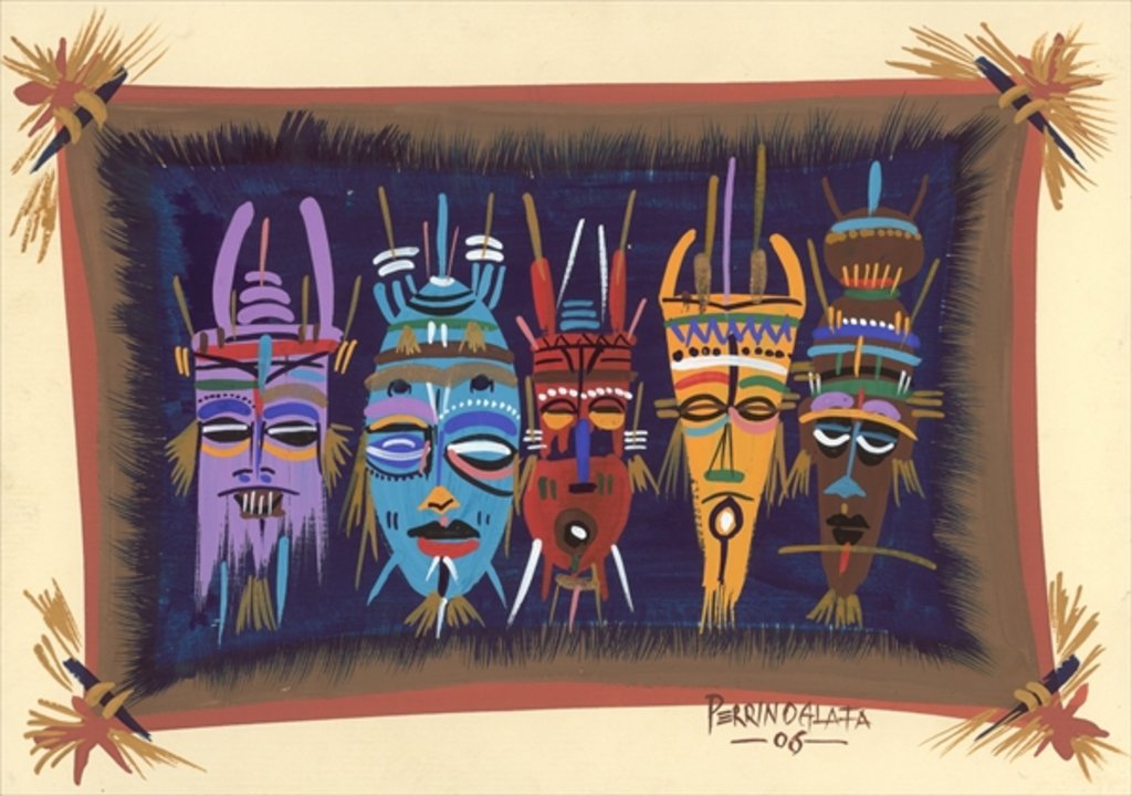 Detail of Black Mask, 2006 by Oglafa Ebitari Perrin