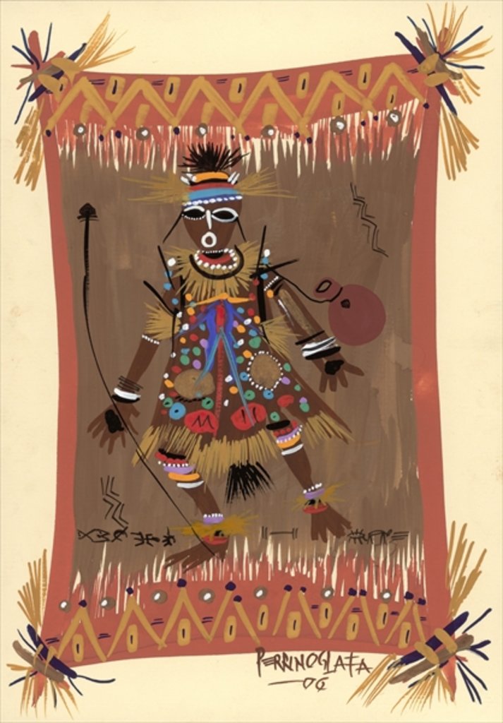 Detail of Messengers of Ashe 1, 2006 by Oglafa Ebitari Perrin