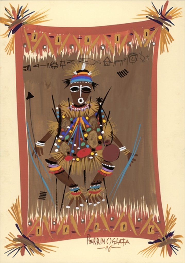 Detail of Messengers of Ashe 2, 2006 by Oglafa Ebitari Perrin