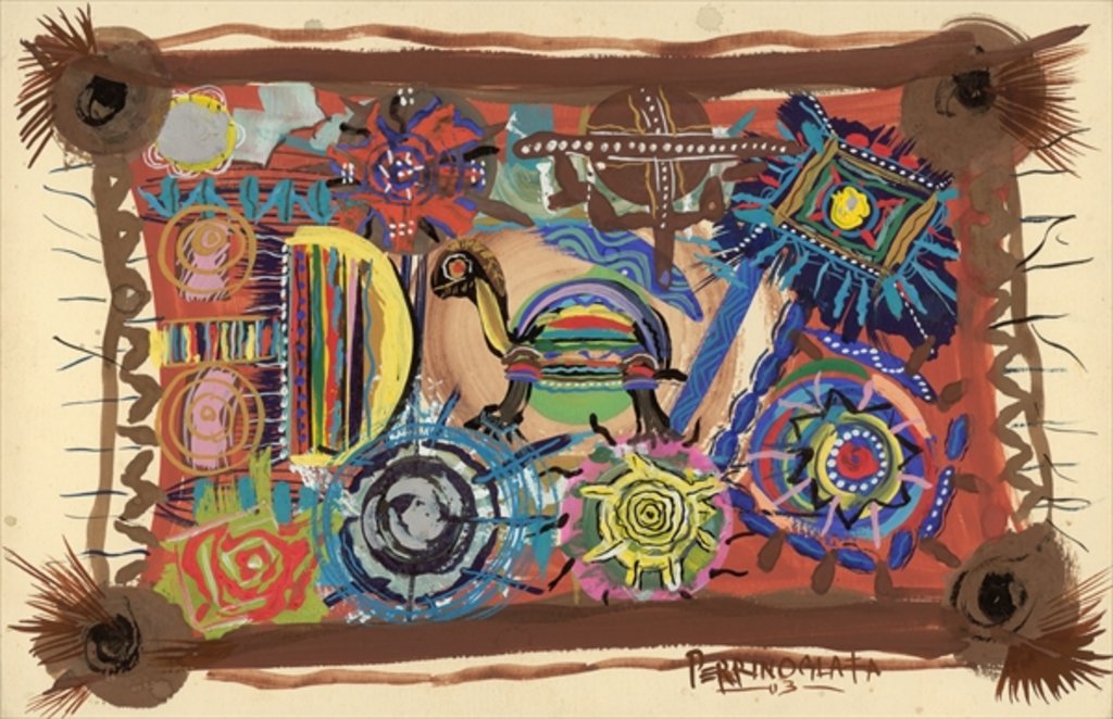 Detail of Turtle wisdom, 2003 by Oglafa Ebitari Perrin