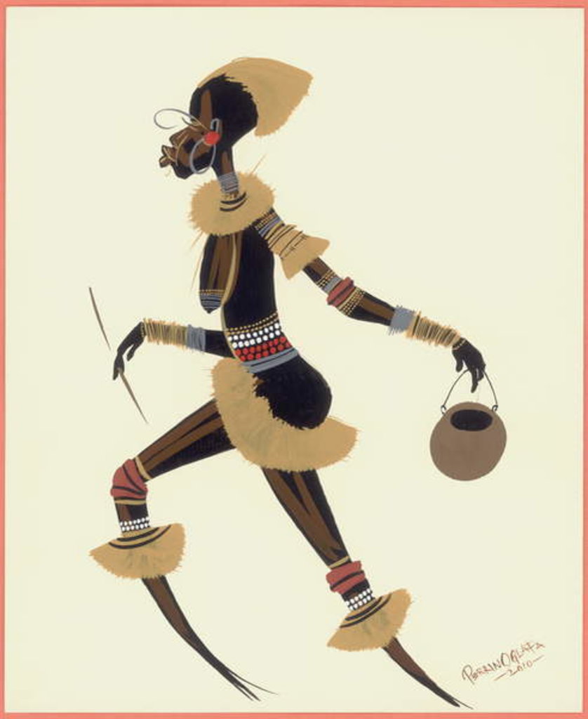 Detail of Raffia Woman, 2010 by Oglafa Ebitari Perrin