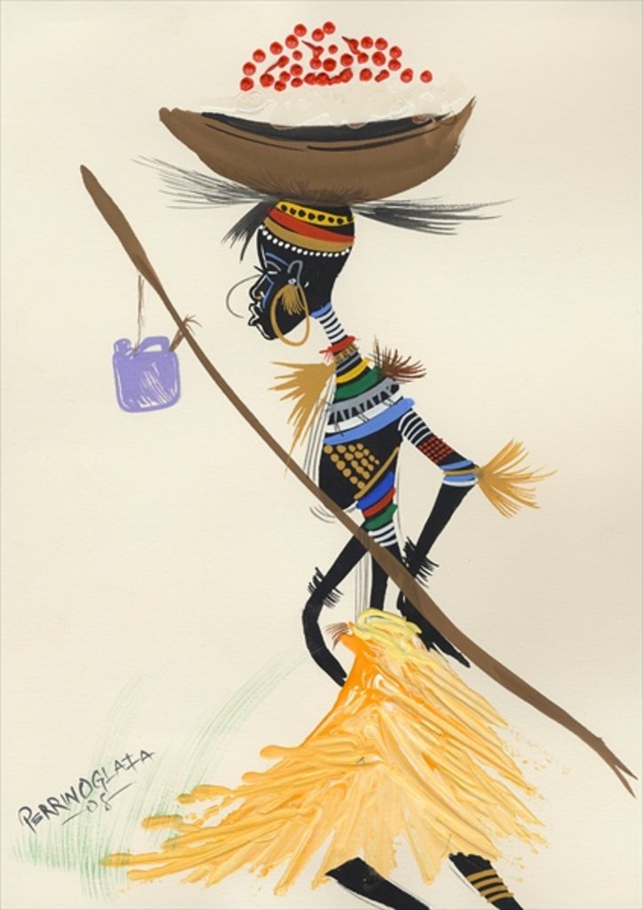 Detail of Close to my hut, 2008 by Oglafa Ebitari Perrin