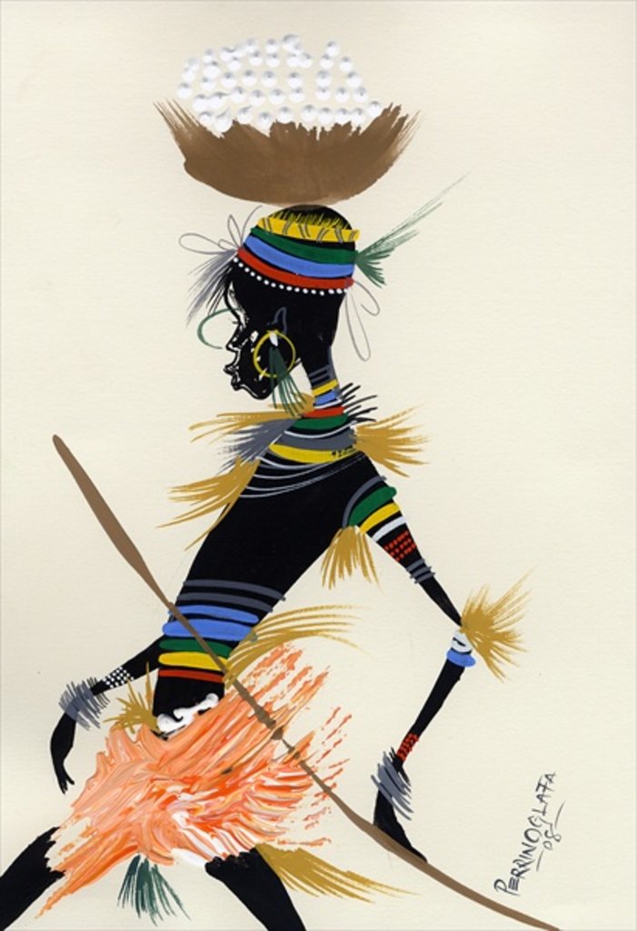 Detail of Village Treck 1, 2008 by Oglafa Ebitari Perrin