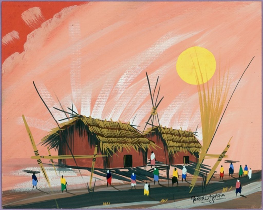 Detail of My Little African Home, 2008 by Oglafa Ebitari Perrin