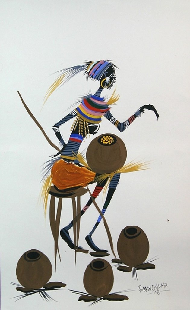 Detail of Pots of Life. 2008 by Oglafa Ebitari Perrin