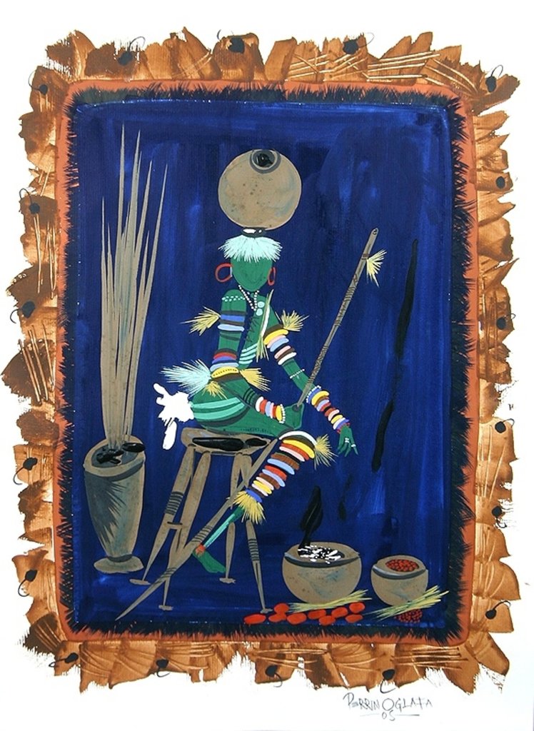 Detail of Attired Trader, 2008 by Oglafa Ebitari Perrin