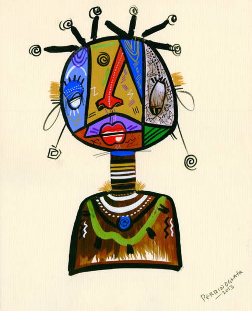 Detail of Looking good like my maid, 2013 by Oglafa Ebitari Perrin