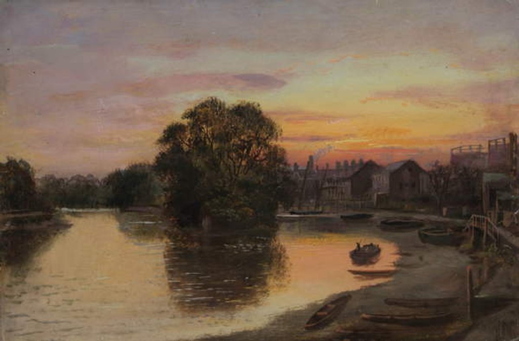 Detail of Kew at Sunset - Paton's property by James Lewis