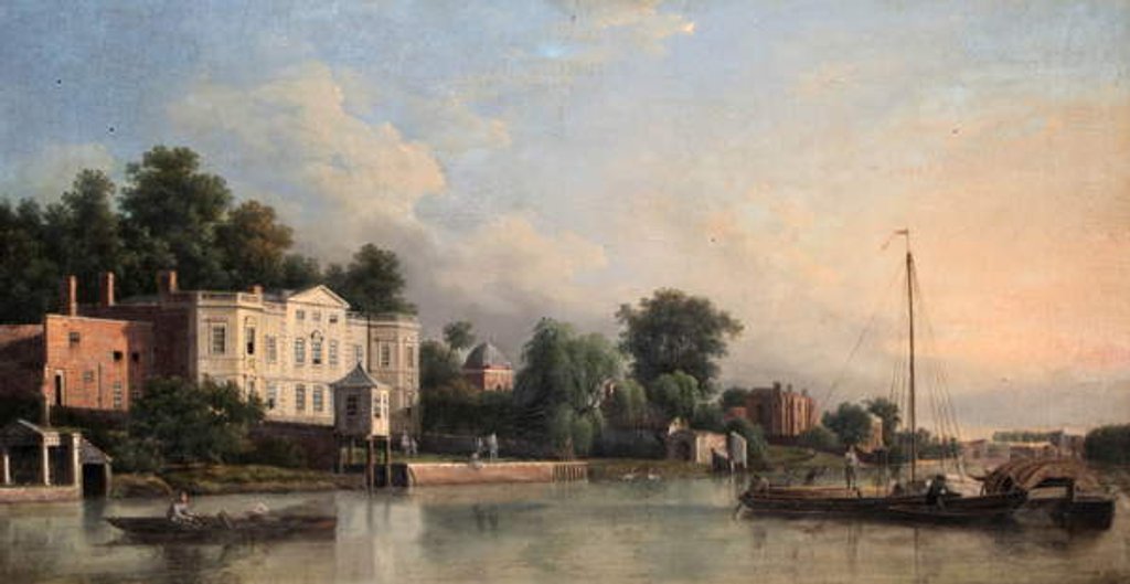 Detail of A View of Pope's Villa, Twickenham, Middlesex, c.1760 by Samuel Scott