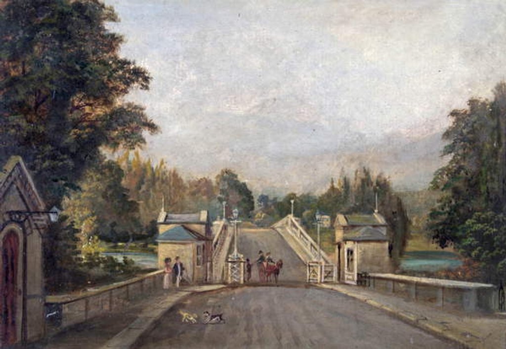 Detail of Old Richmond Bridge, 1779 by English School