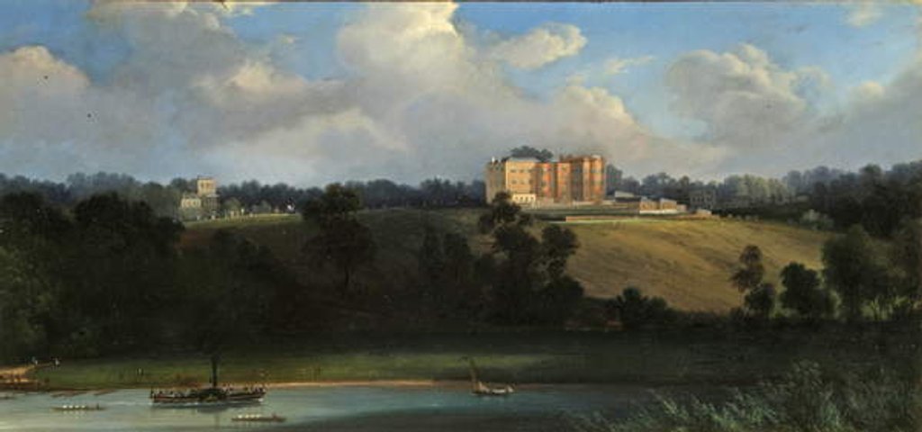 Detail of Richmond Hill from the River, Surrey, c.1830 by English School