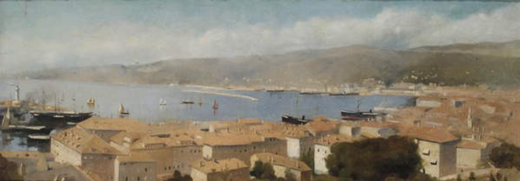 Detail of View of Trieste, c.1889 by Albert Letchford