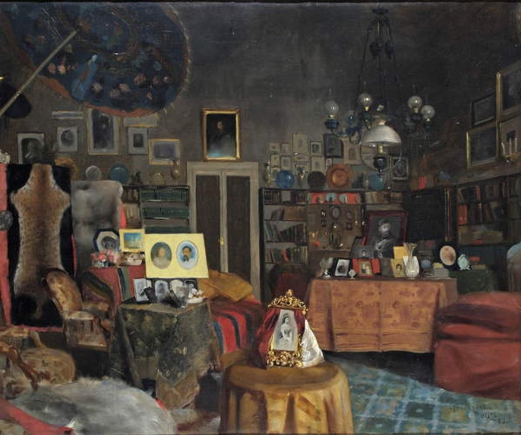 Detail of Sir Richard Burton's Study, 1889 by Albert Letchford