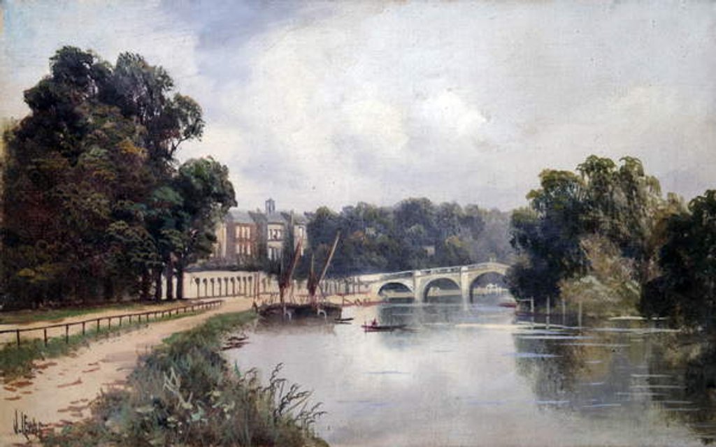 Detail of Cholmondeley Walk, looking towards Richmond Bridge by James Lewis