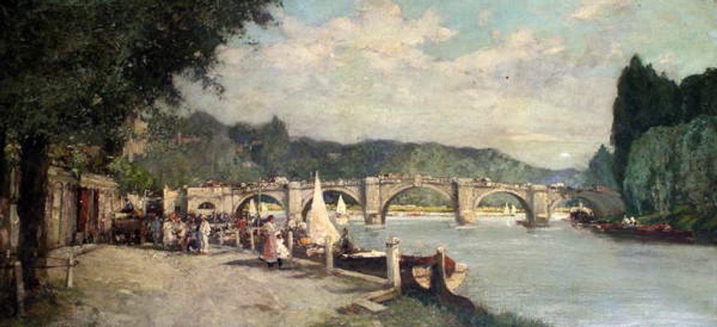 Detail of Richmond Bridge by English School