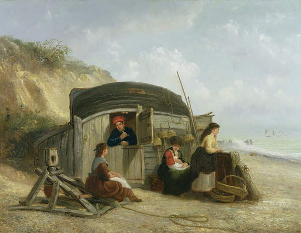 Detail of The Fisherman's Home by Thomas Smythe