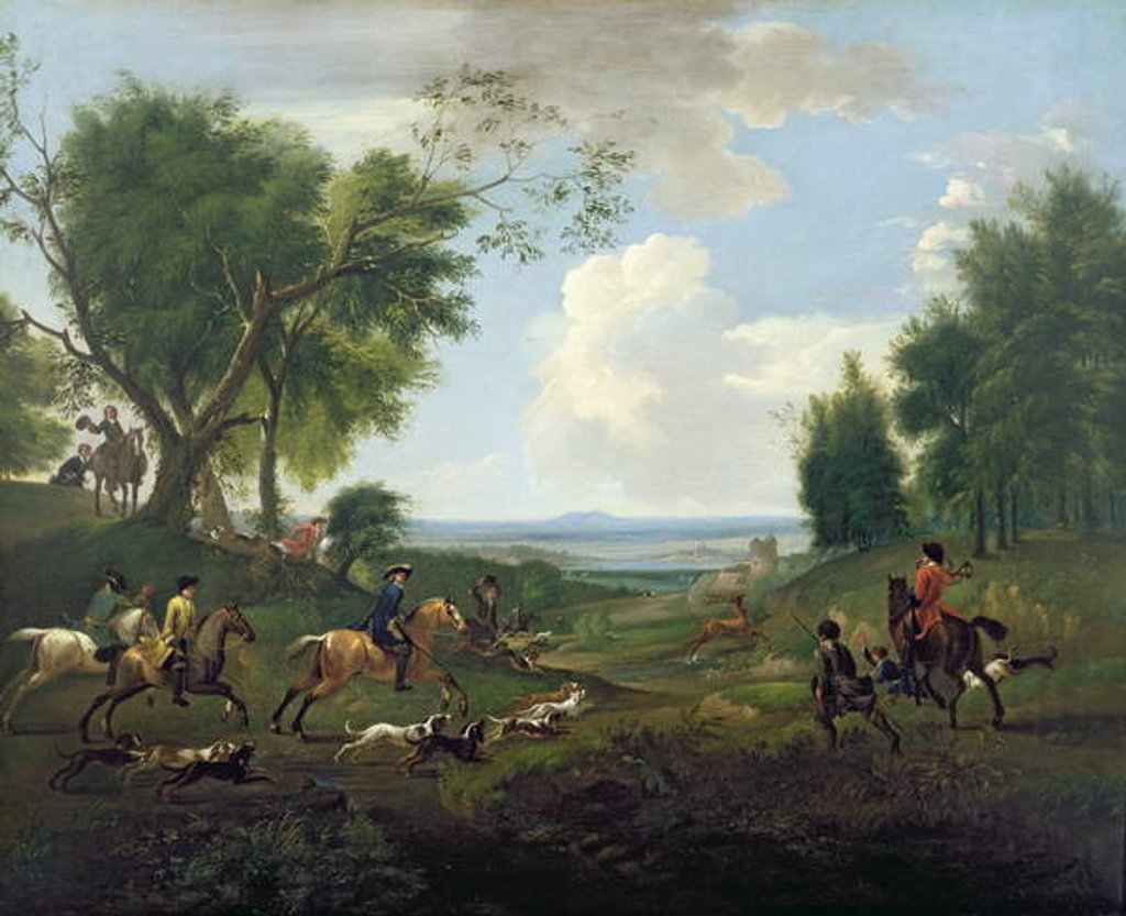 Detail of Hunting Scene by Jan Wyck