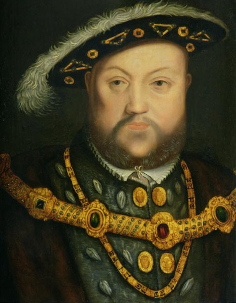 Detail of Portrait of Henry VIII in a Jewelled Chain and Fur Robes by The Younger Hans Holbein