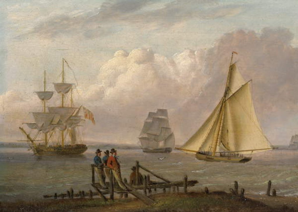 Detail of Shipping Scene by William Anderson