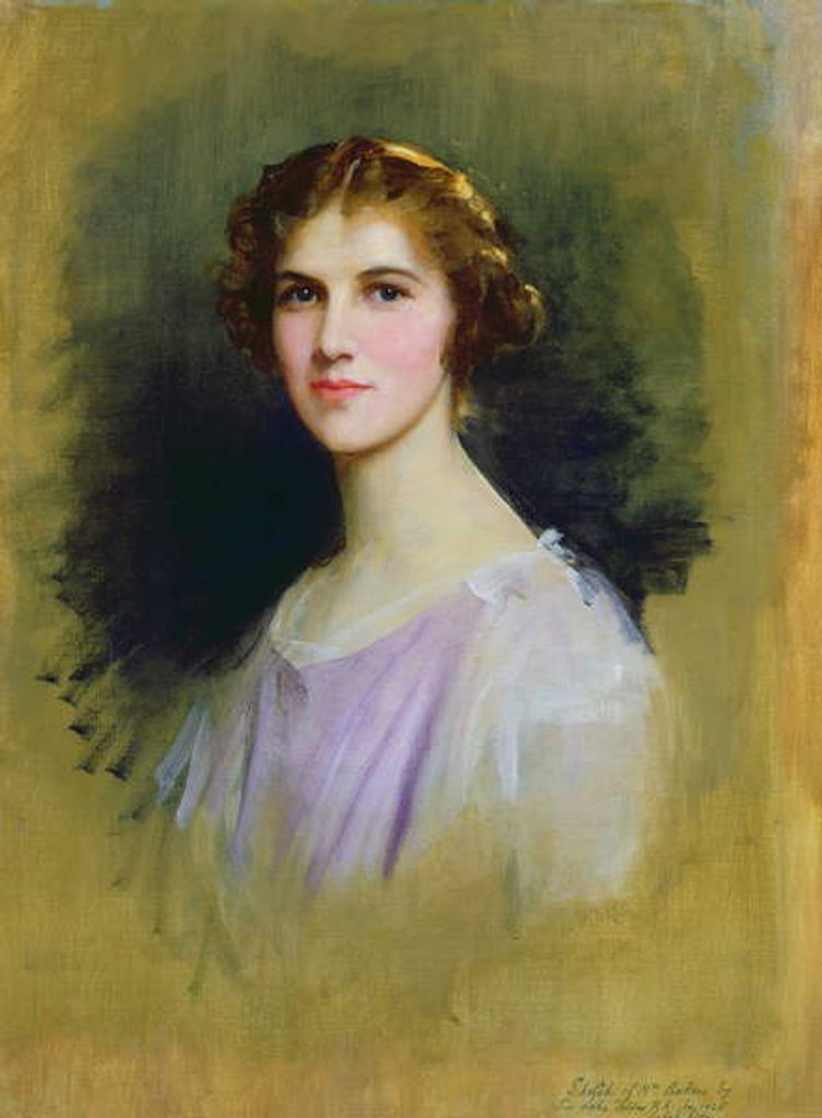 Detail of Sketch for a Portrait of Mrs Ackers, 1925 by Samuel Luke Fildes