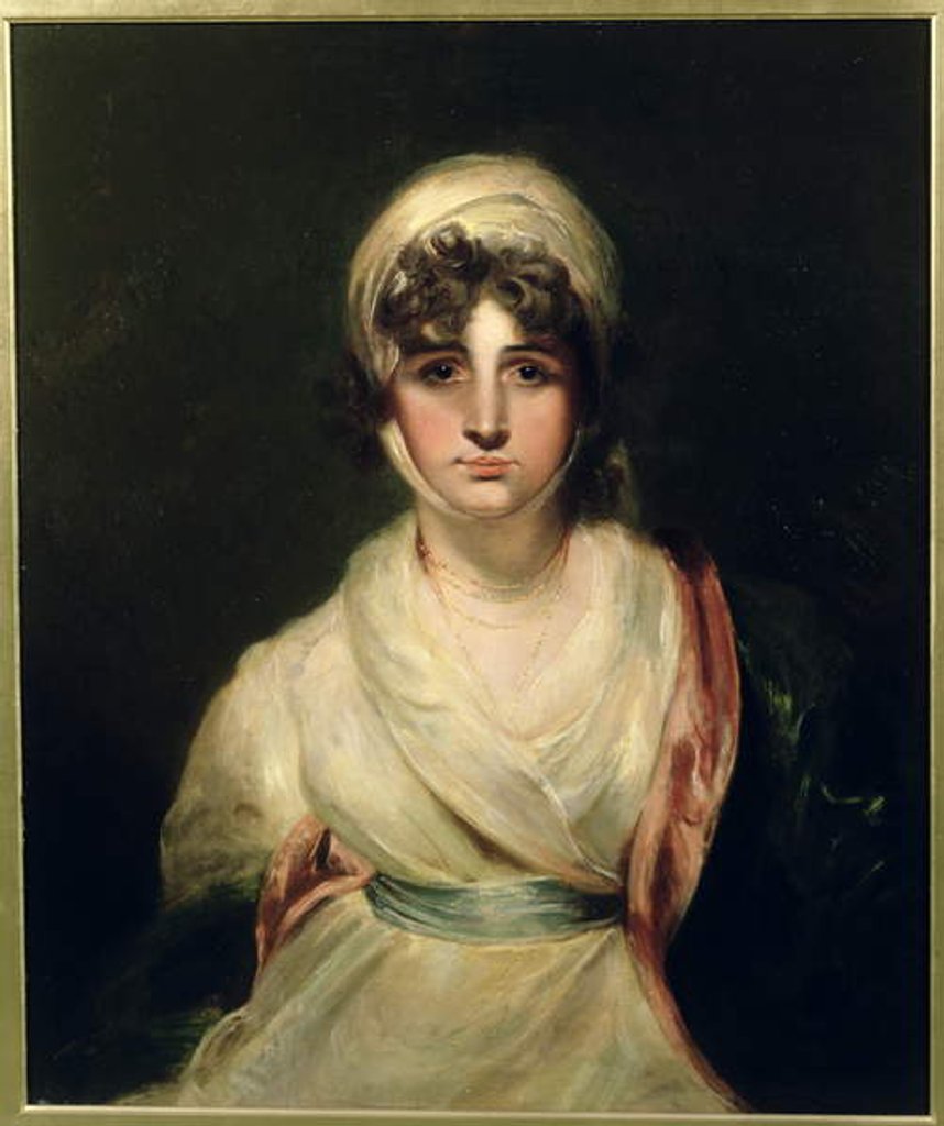 Detail of Portrait of Sarah Siddons by Thomas (after) Lawrence