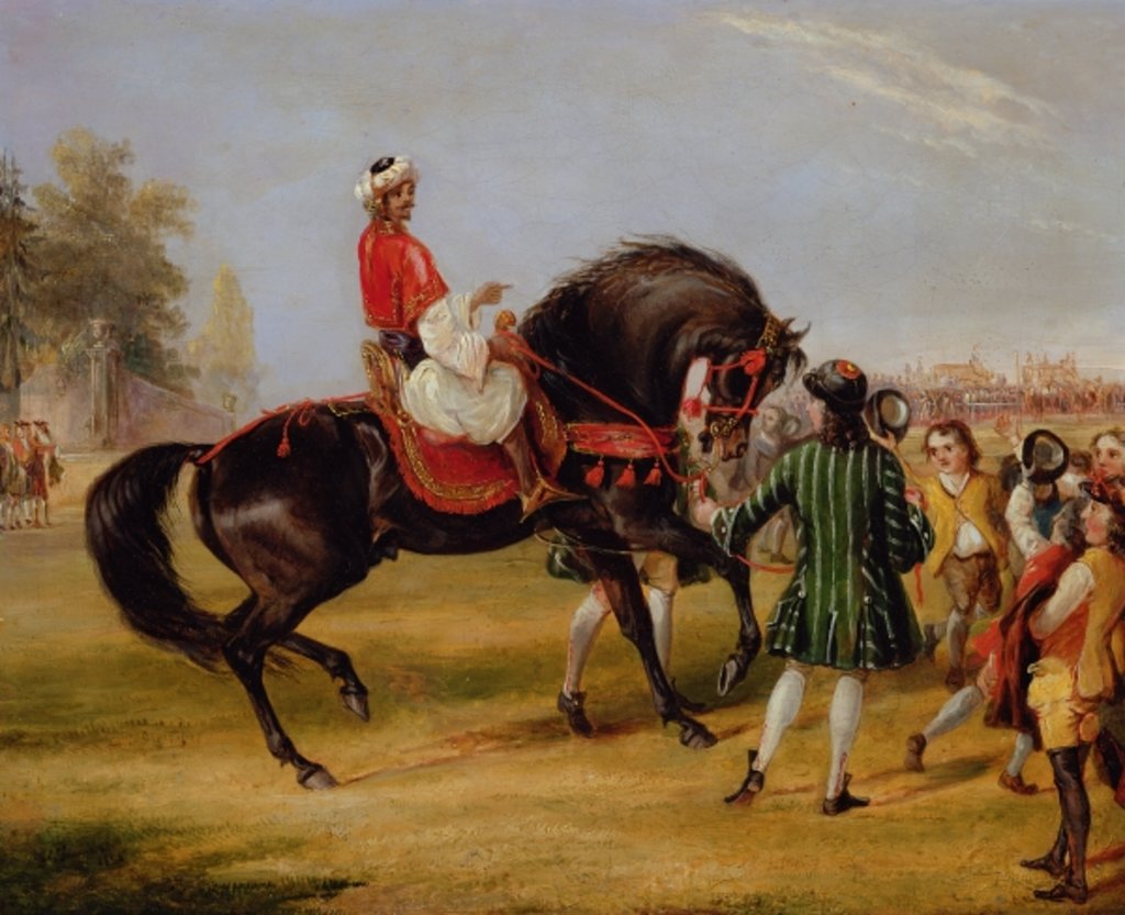 Detail of The Earl of Godolphin's 'Scham' with an Arab up, 1845 by Francis Calcraft Turner