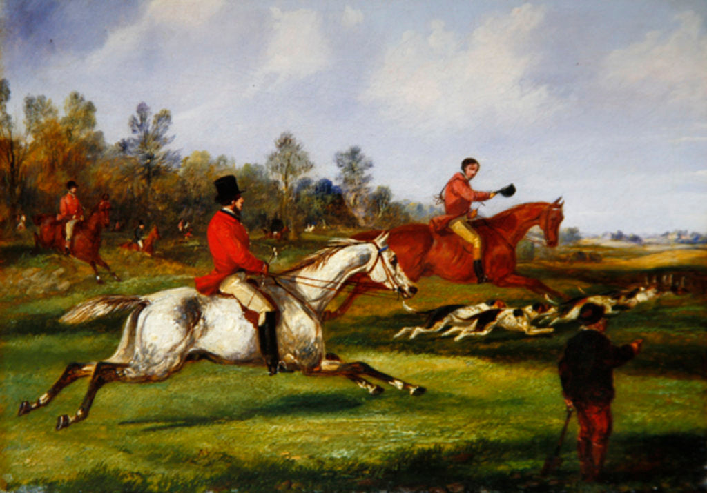 Detail of Full Cry, c.1840 by Henry Thomas Alken