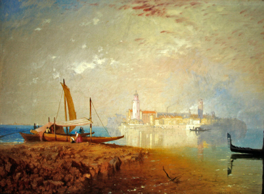 Detail of The Island of Murano, 1867-69 by James Baker Pyne