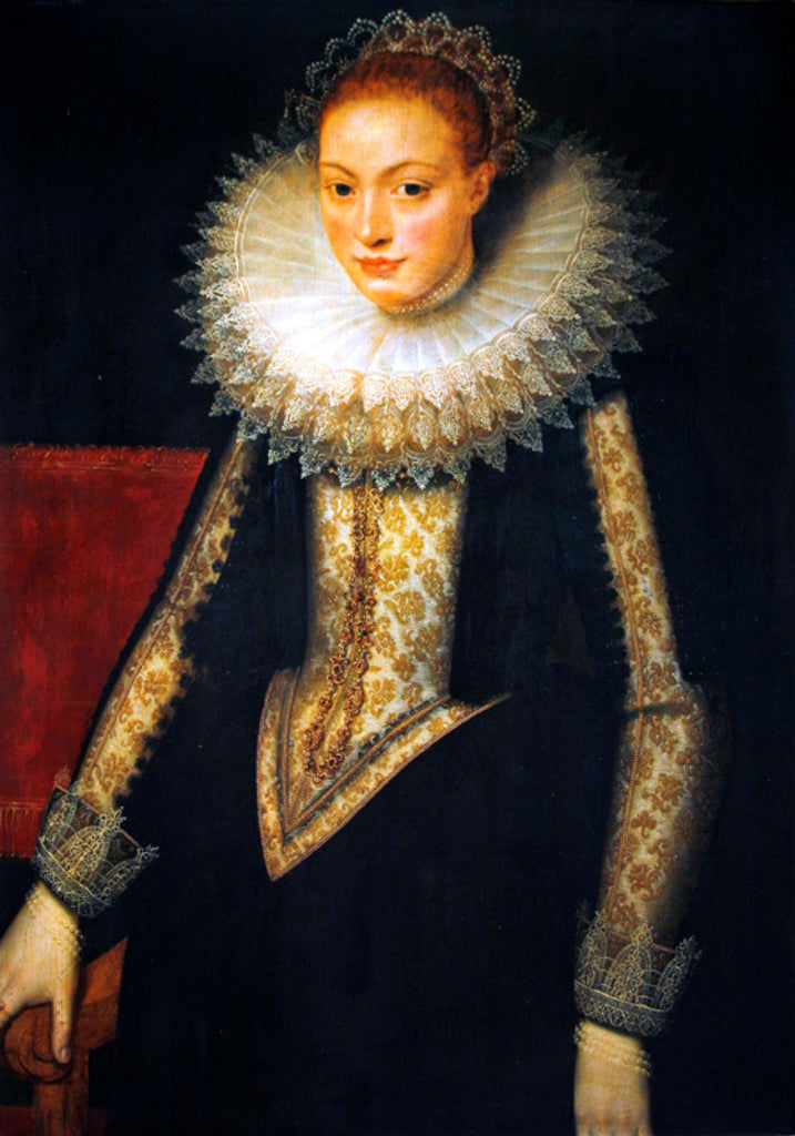 Detail of Portrait of a lady of the court of Queen Elizabeth I by Marcus Gheeraerts