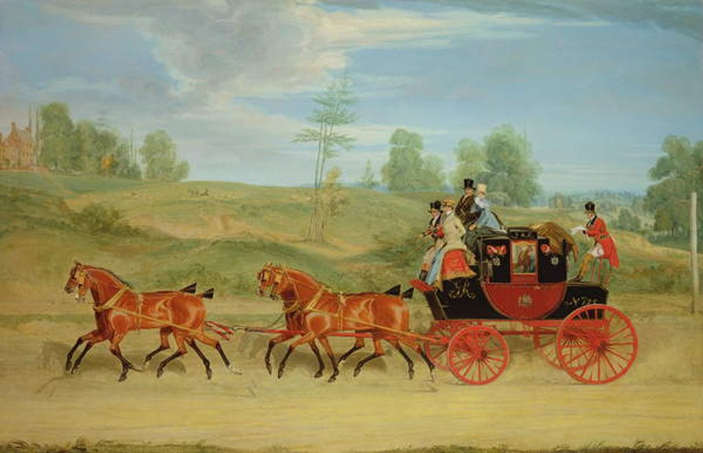 Detail of The Manchester and London Royal Mail Coach by James Pollard