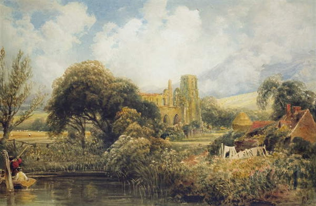 Detail of Llandaff, 1829 by Peter de Wint