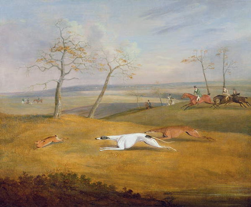 Detail of Coursing: the chase by Samuel Alken