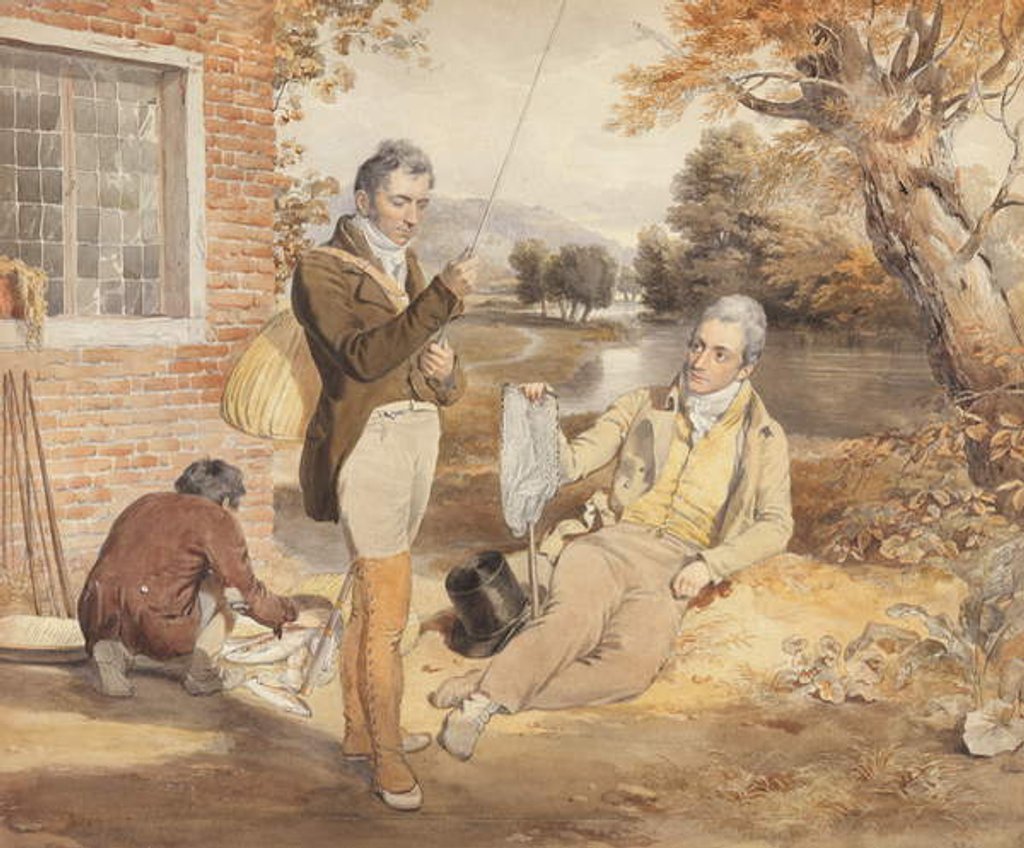 Detail of Fishing by John Frederick Lewis