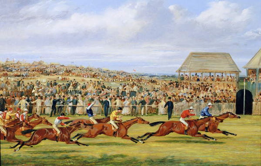 Detail of The Finish of the 1862 Derby, 1862 by Samuel Henry Alken