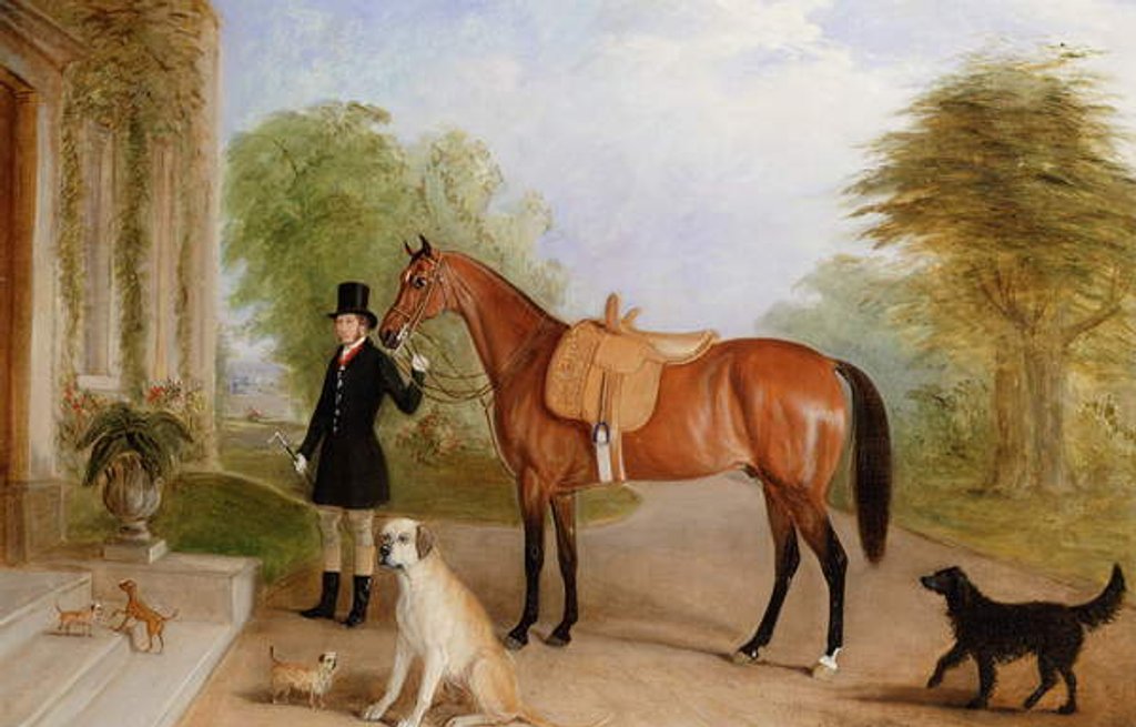 Detail of A Groom with a Horse by John E. Ferneley