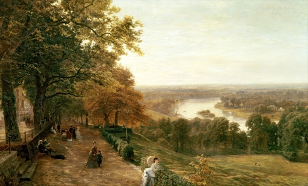 Detail of Richmond Hill, London, 1875 by George Vicat Cole