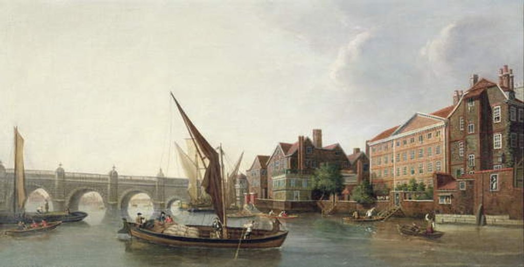 Detail of View of Old Westminster Bridge, London by William