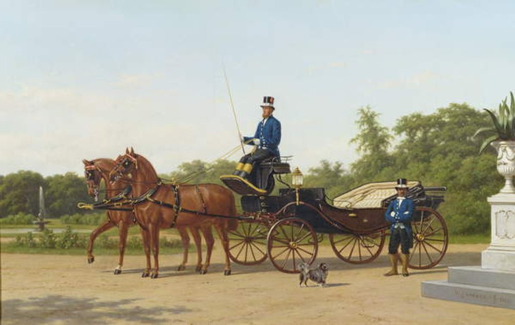 Detail of The Awaiting Carriage, 1865 by Willem Carel Nakken