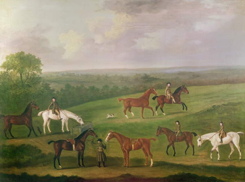 Detail of Horses at Exercise by J. Francis Sartorius