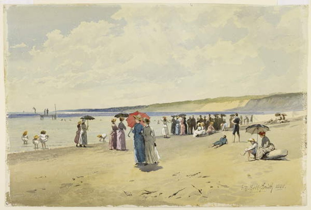 Detail of The Beach, 1888 by Frederic Marlett Bell-Smith
