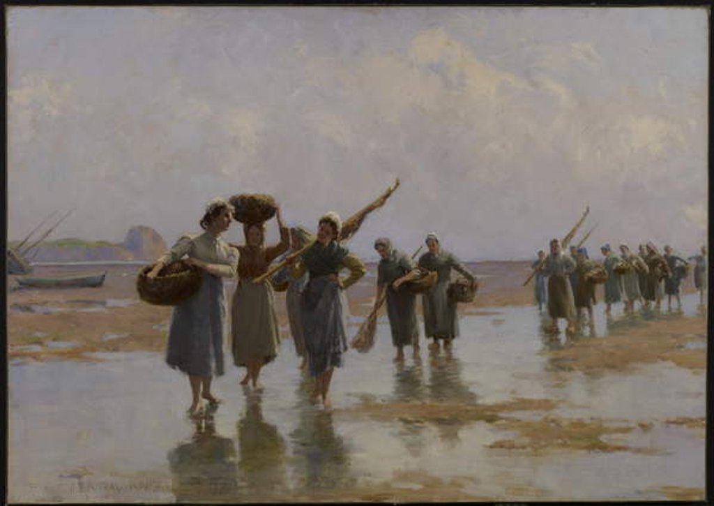 Detail of Women on the Beach, 1897 by Farquhar McGillivray Knowles