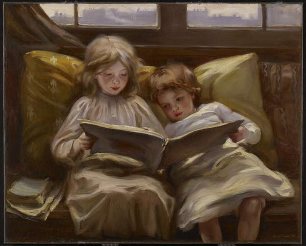 Detail of Interesting Story, 1898 by Laura Muntz Lyall