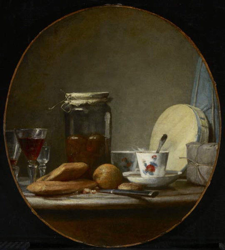 Detail of Jar of Apricots, 1758 by Jean-Baptiste Simeon Chardin